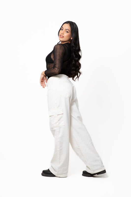 Calça Cargo Jeans Off