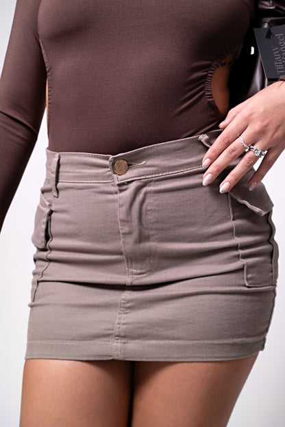 Saia jeans cargo